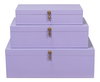 Cosmos Nesting Boxes S/3 Lilac, by Sarreid, 1'4" length x 2' width x 8" height thumbnail 2