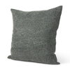 Jack 22x22 Green Linen Square Decorative Pillow Cover, by Mercana, 22" length x 22" width x 0.2" height thumbnail 1