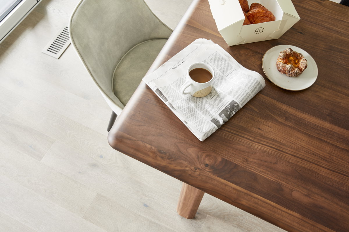 Malibu Dining Table Walnut, by Moe's Home, 88" width x 30" height x 38" depth View 11