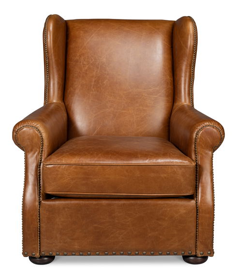 London Dry Accent Chair  Cuba Brown