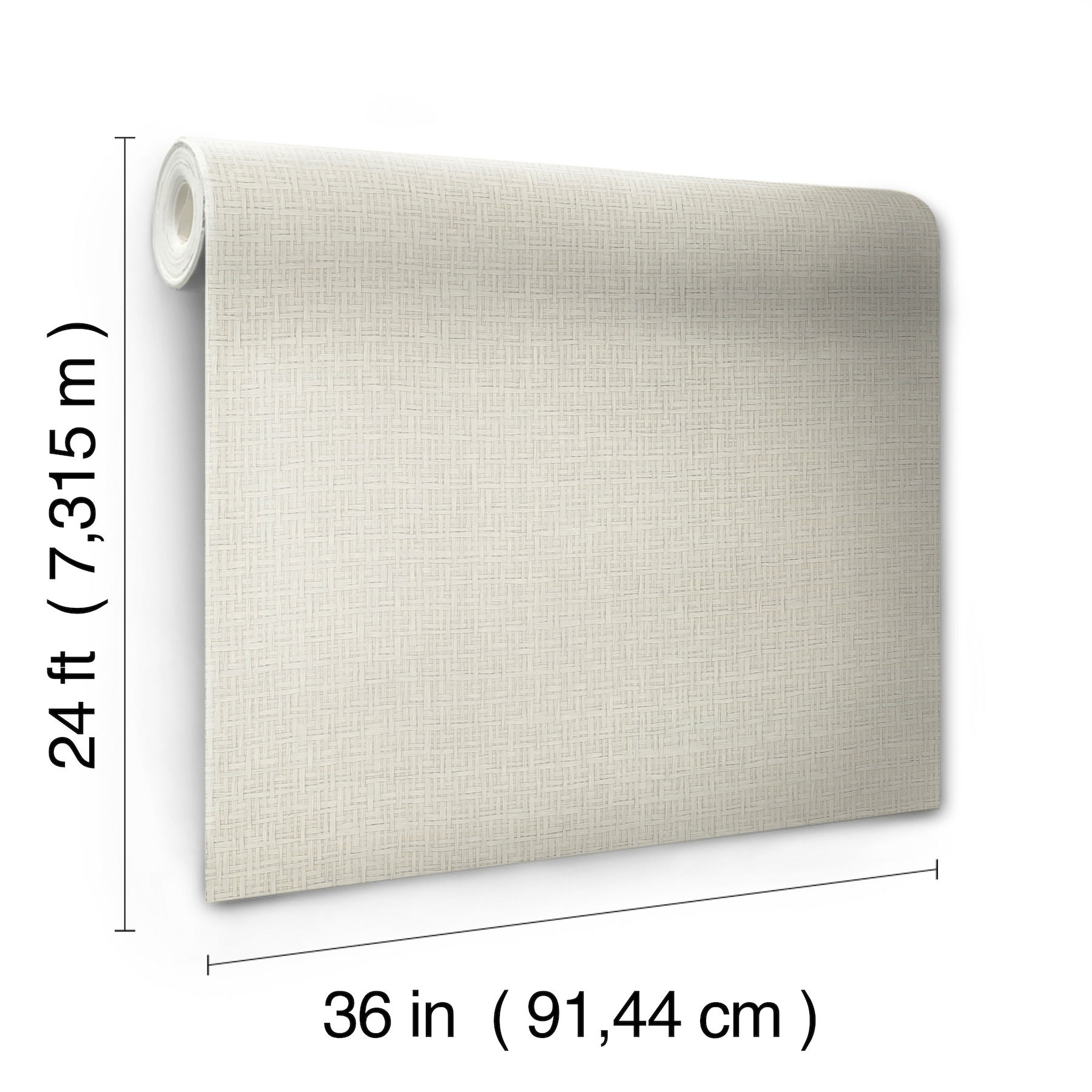 Tatami Weave Pale Grey Wallpaper large image 
