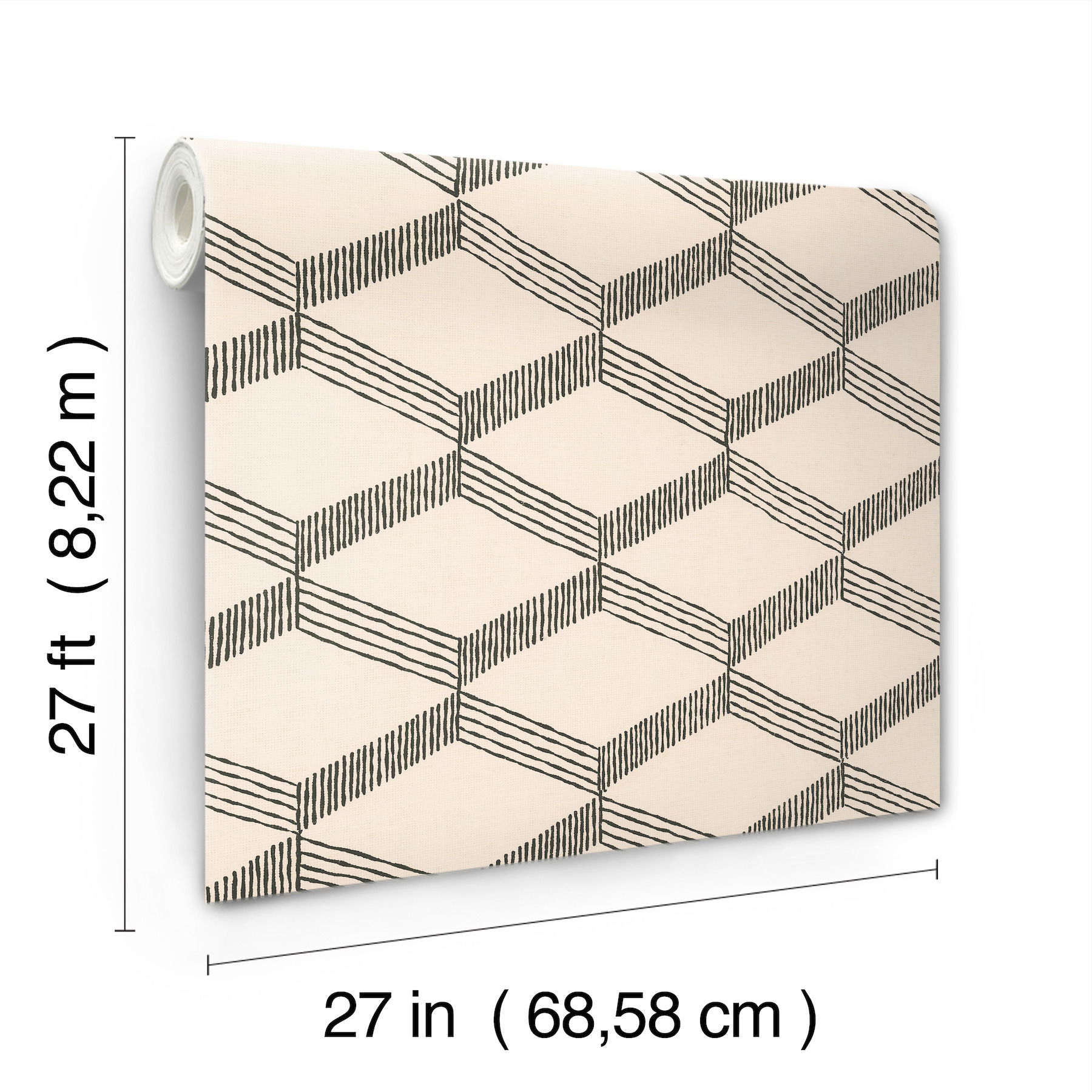 Palisades Paperweave Beige Wallpaper large image 