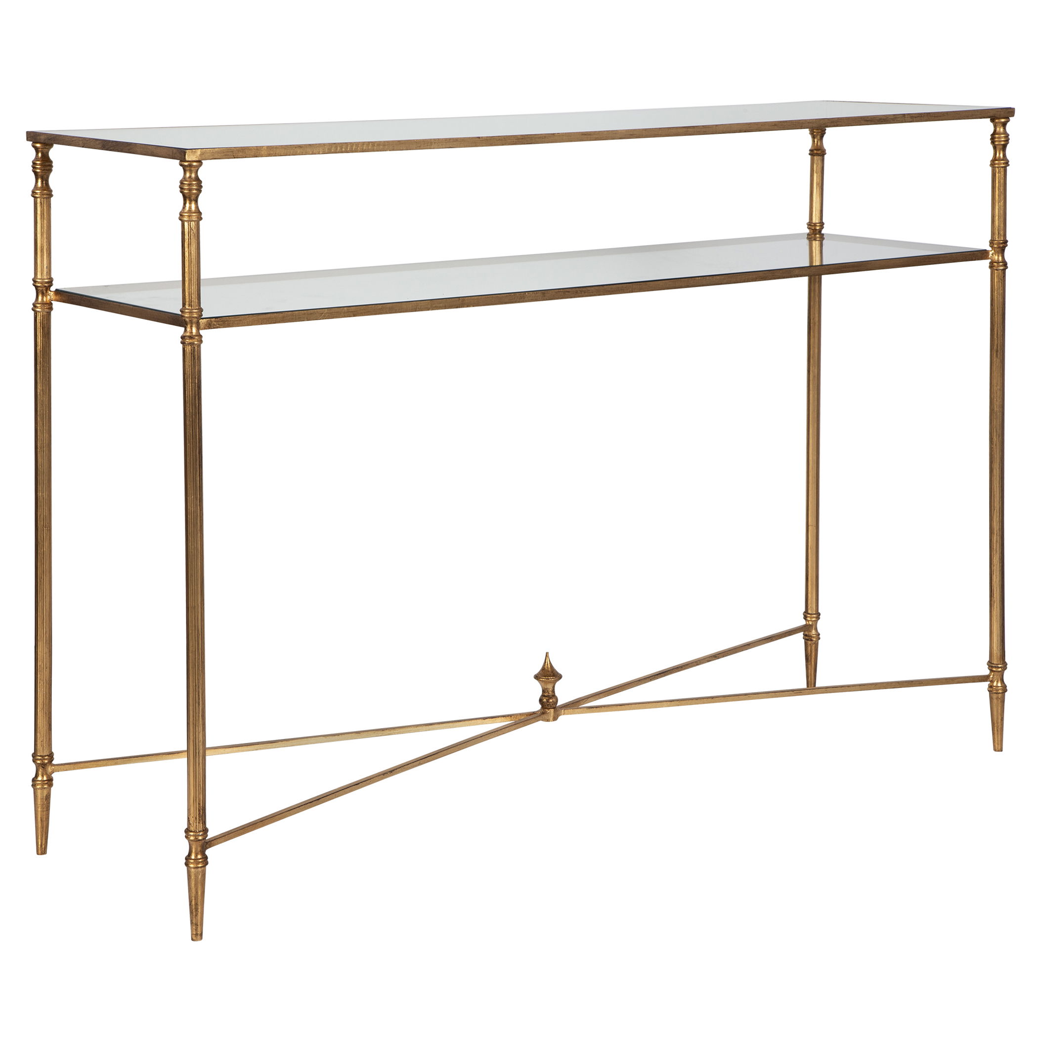 Henzler Mirrored Glass Console Table large image 