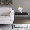 Telone Modern Black Side Table, Furniture by Uttermost, 22" width x 24" height x 12.5" depth thumbnail 4
