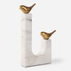 Songbirds Brass Sculpture, Figurines & Statue by Uttermost, 10.75" width x 13.25" height x 1.75" depth thumbnail 1