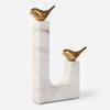Songbirds Brass Sculpture, Figurines & Statue by Uttermost, 10.75" width x 13.25" height x 1.75" depth thumbnail 1