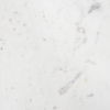 Etienne 36' Round White Marble Top Black Metal Base Coffee Table thumbnail 2