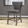Arnaud Charcoal Counter Stool, Counter & Bar Stool by Uttermost, 23" width x 39" height x 26" depth thumbnail 10