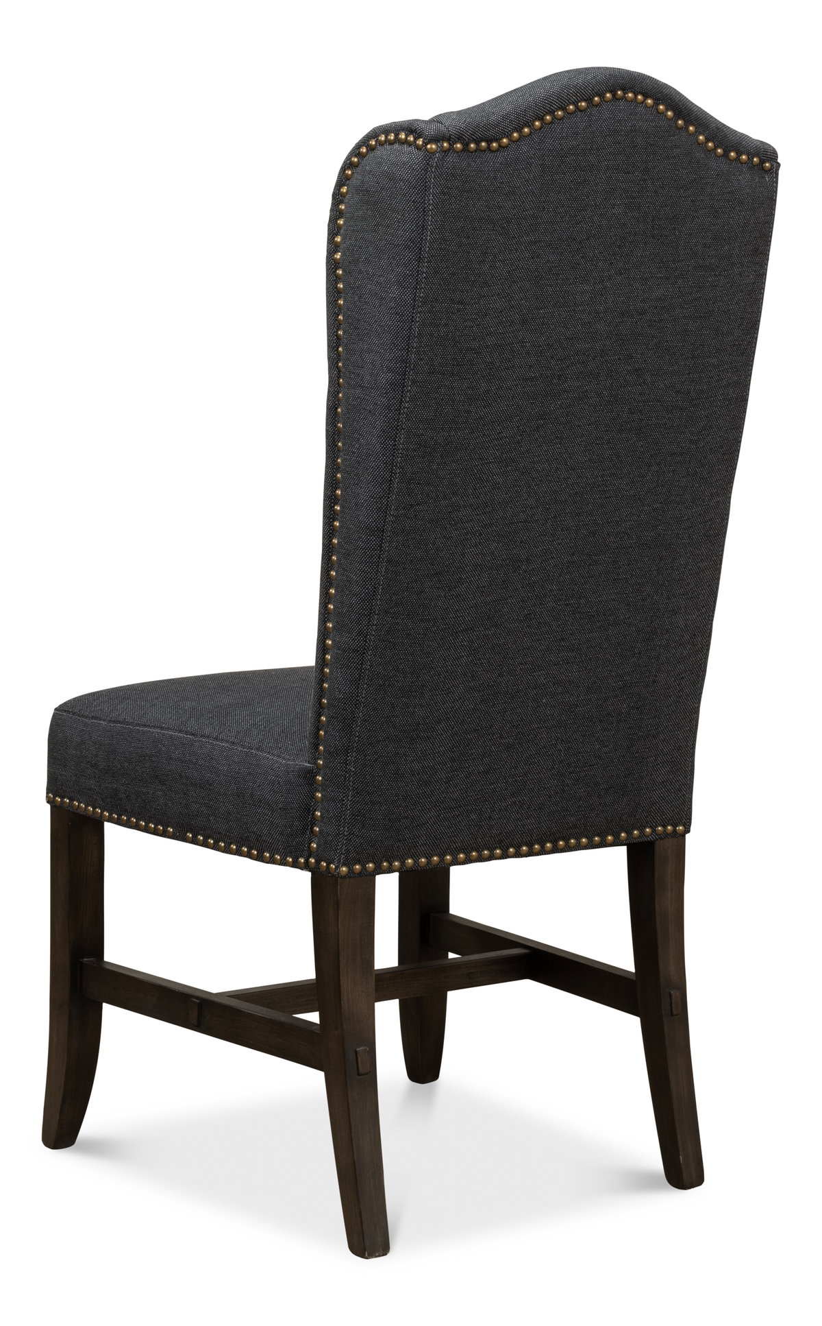 Black High Back Dining Chair, by Sarreid, 2'2" length x 1'9" width x 3'10" height View 12