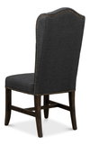 Black High Back Dining Chair, by Sarreid, 2'2" length x 1'9" width x 3'10" height thumbnail 12