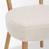 Owen Dining Chair with Medium Brown Wood and Beige Fabric thumbnail 10