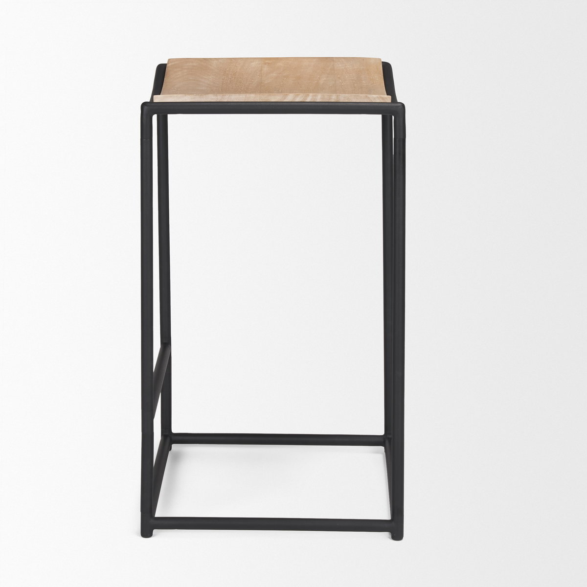 Taniel Backless 26in Seat Counter Stool | Light Brown Metal with Metal, Counter & Bar Stool by Mercana, 18" length x 16" width x 27.25" height View 7