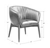 Anders Chenille Accent Chair, by Uttermost, 28" width x 31" height x 27" depth thumbnail 3
