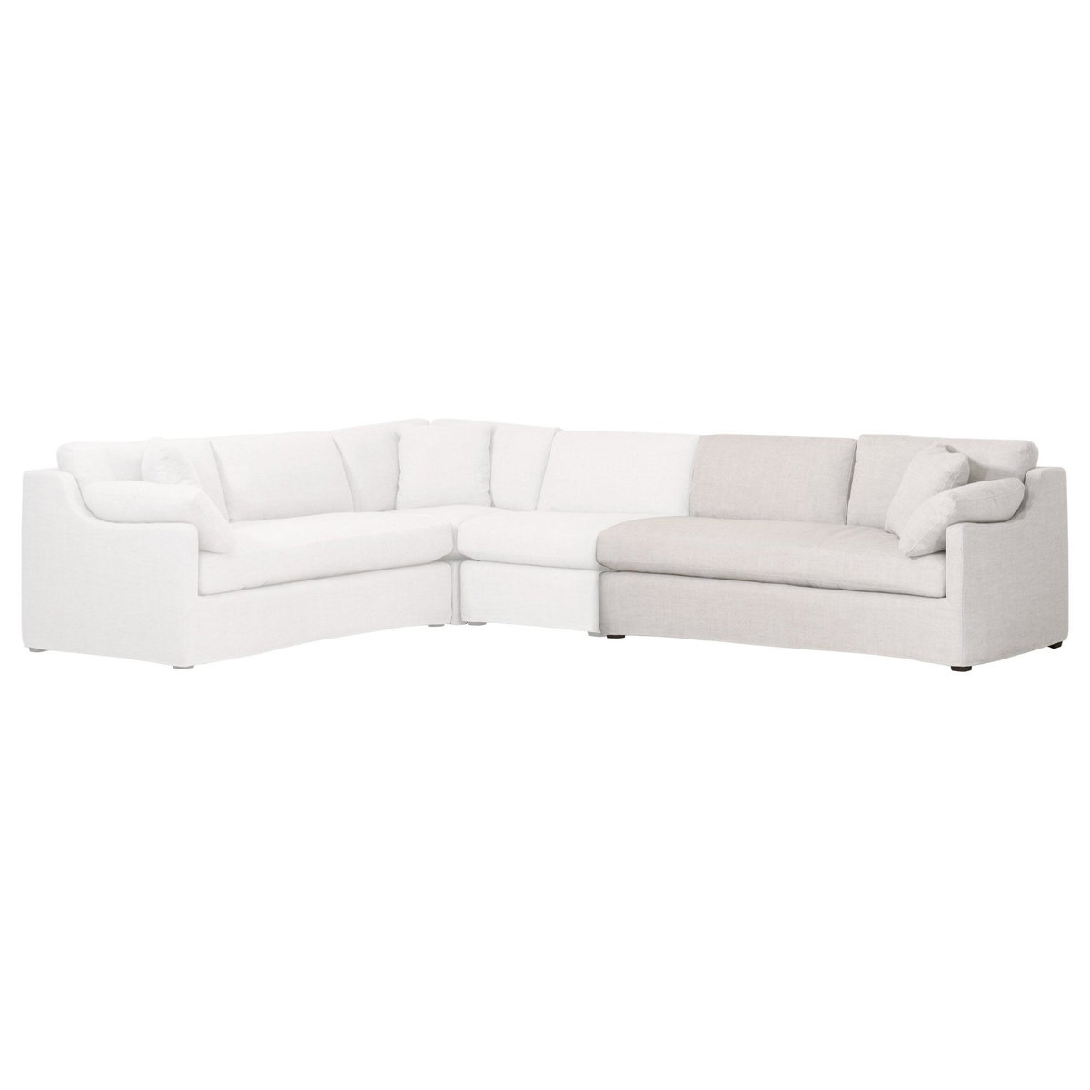 Lena Modular Slipcover 2-Seat Right Slope Arm Sofa, Seating by Essentials for Living, 70" width x 34" height x 39.5" depth View 5