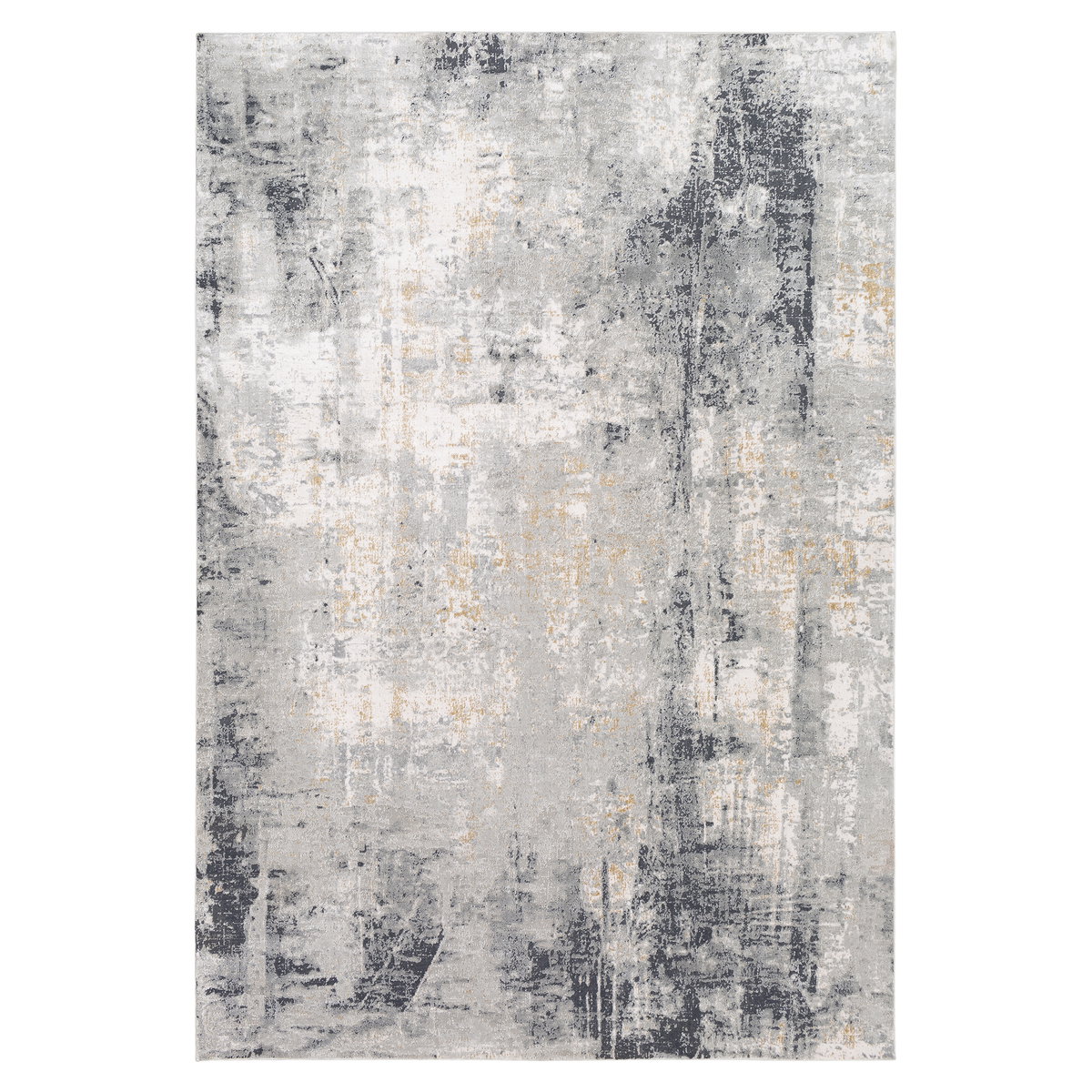 Paoli Gray Abstract 5 X 7.5 Rug, by Uttermost, 5'3" width x 7'3" height x 1" depth View 1