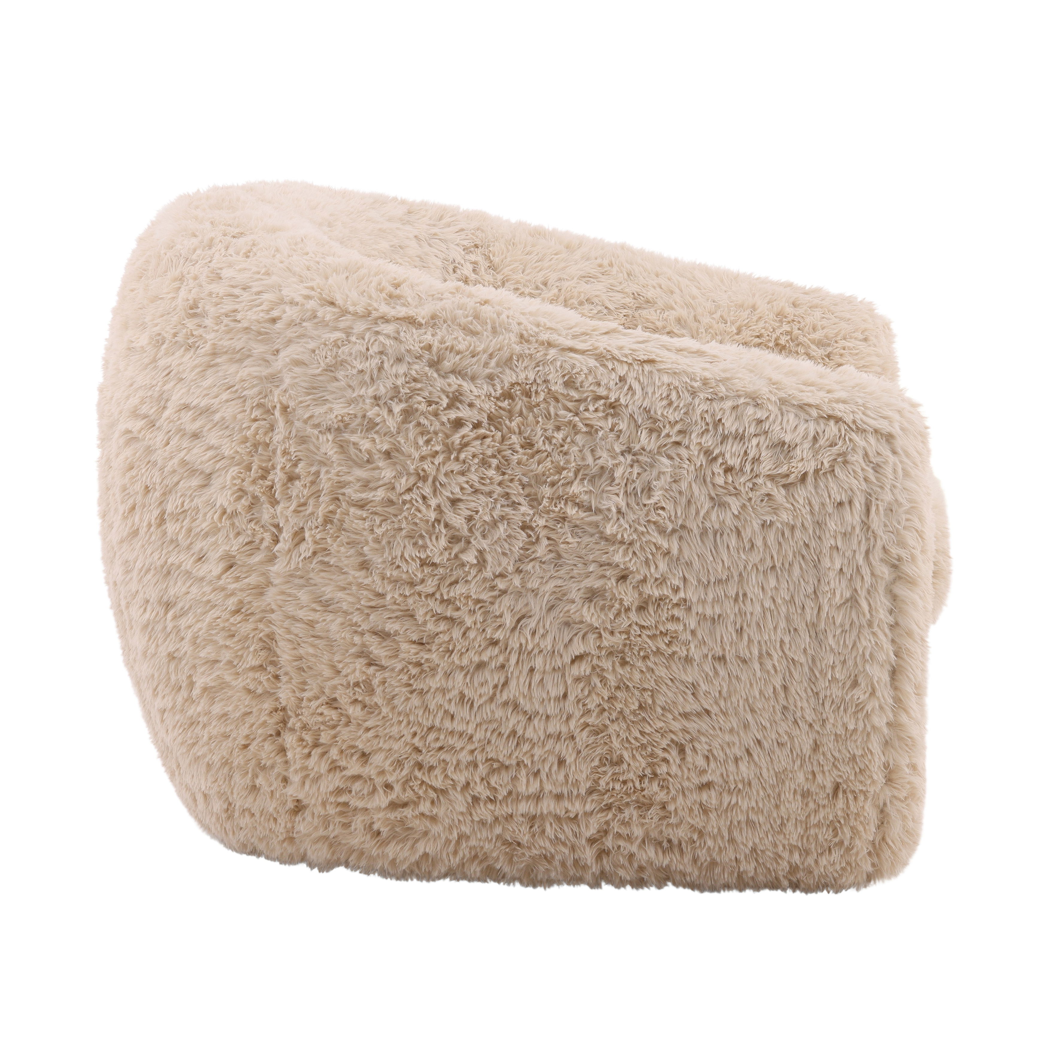 Caitlin Occasional Chair Cream, Accent Chair by Dovetail, 40.25" width x 29.25" height x 37.25" depth View 3