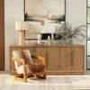 Bautista Occasional Chair Brown, Accent Chair by Dovetail, 25.83" width x 30.24" height x 34" depth thumbnail 8