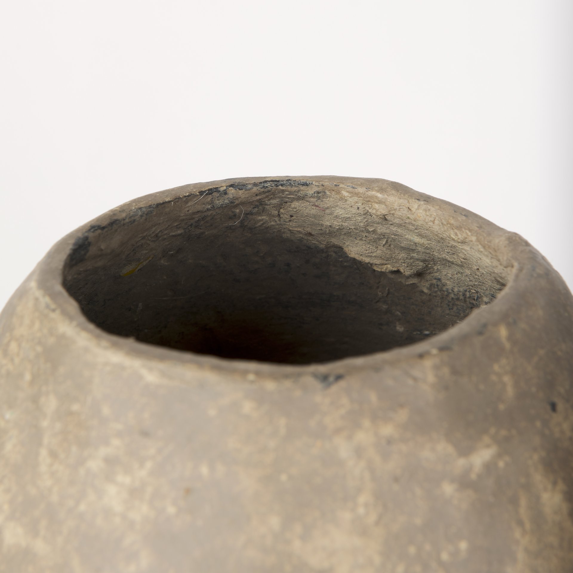 Rundal Large Gray Paper Mache Vase large image 