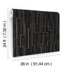 Inlay Line Black Wallpaper, by York Wall, 24' length x 3' width x 0.02" depth thumbnail 5