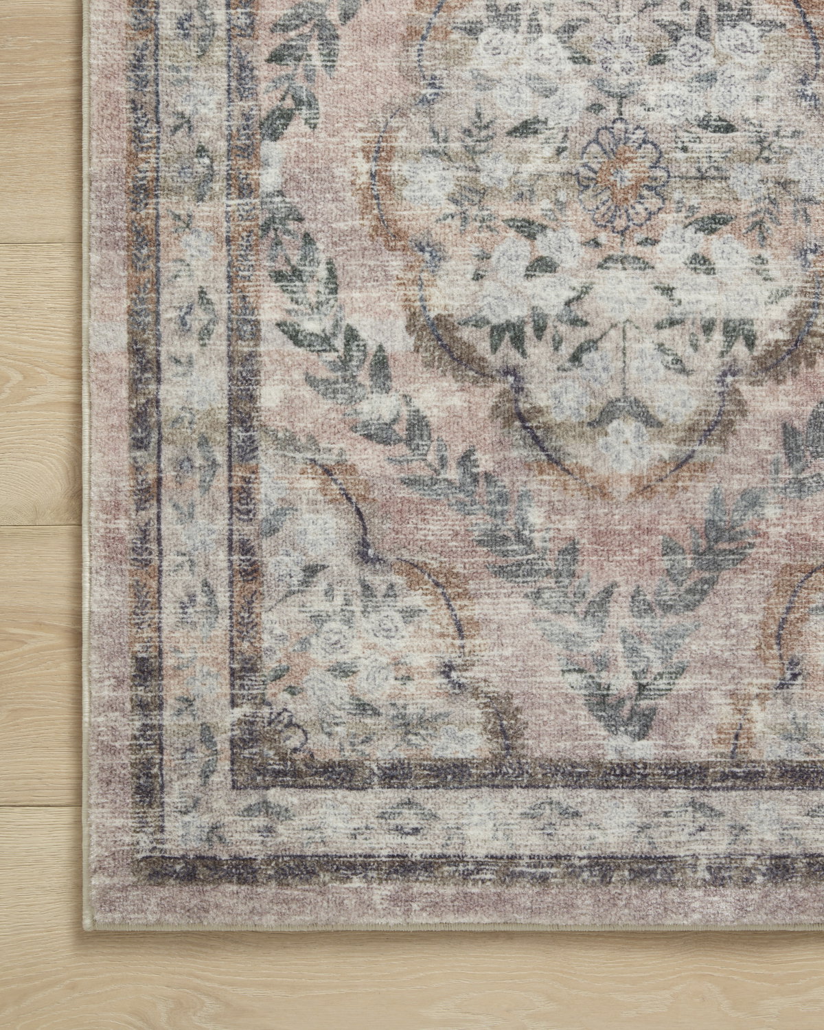Rifle Paper Co. x Loloi Courtyard Rug, 2'6" length x 9'6" width View 7