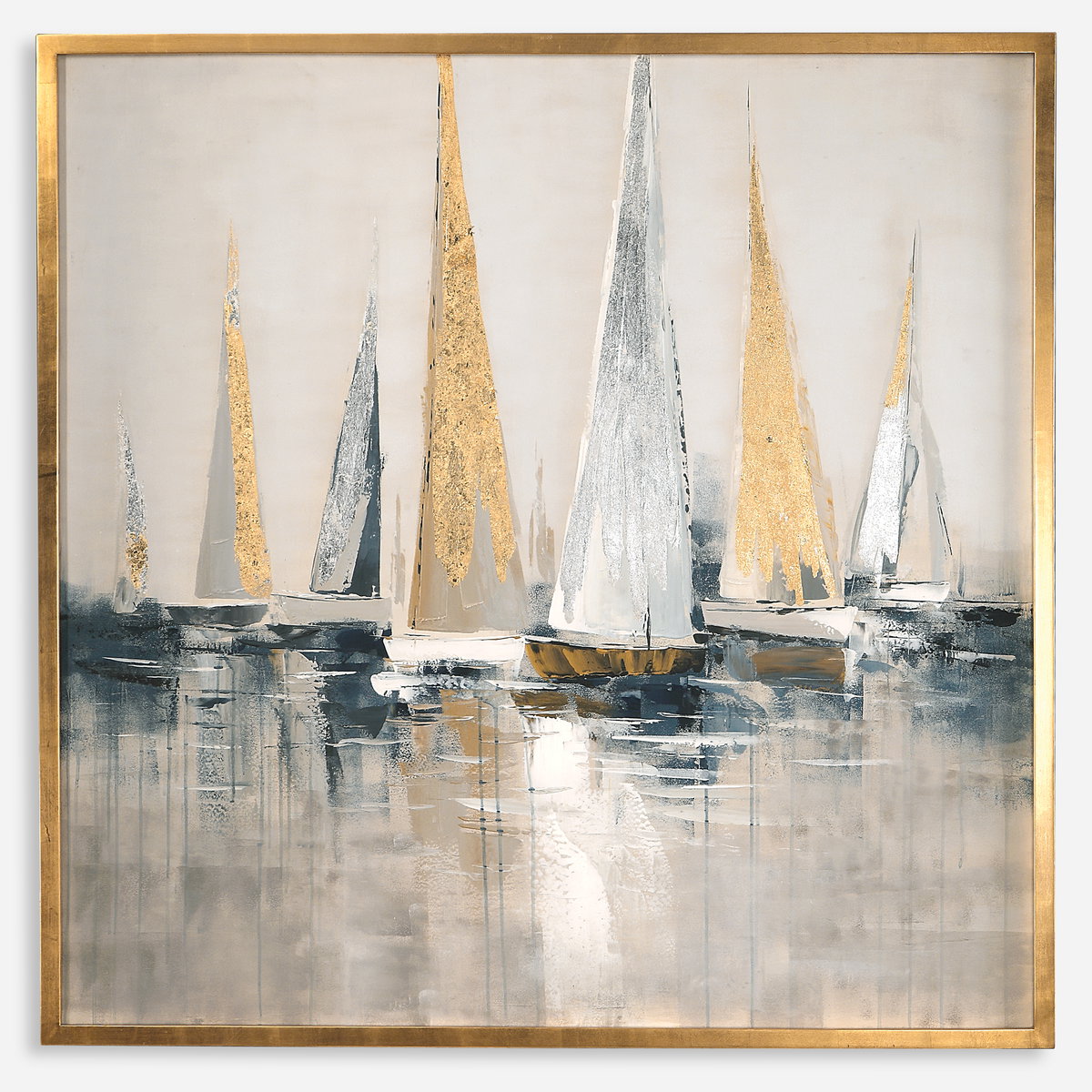 Regatta Nautical Art, by Uttermost, 4'3.62" width x 4'3.62" height x 2" depth View 1