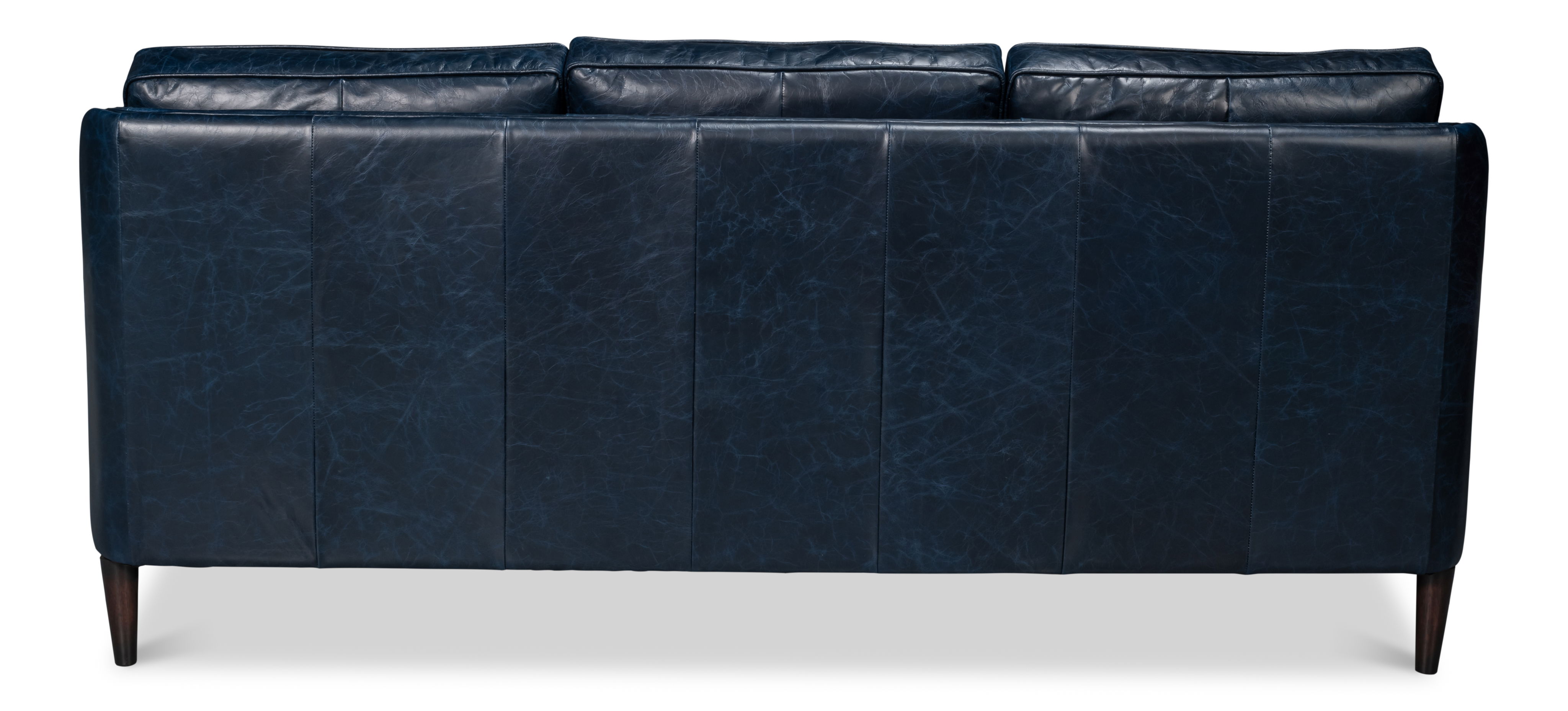 Alehandro Leather Sofa  Chateau Blue large image 