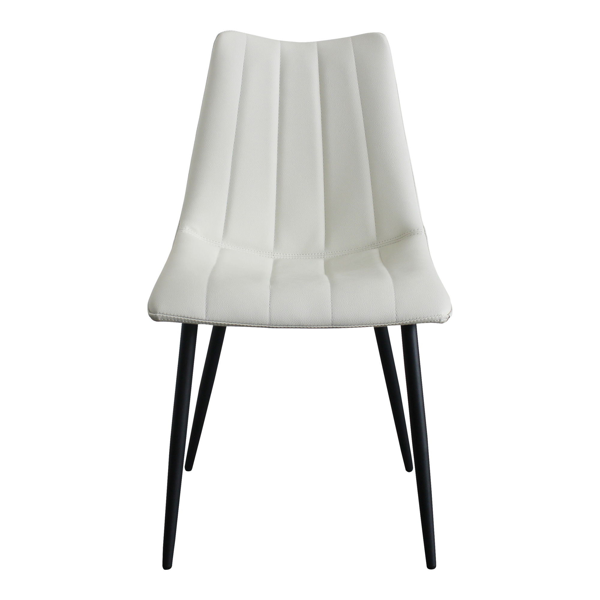 Alibi Dining Chair Ivory - Set Of Two, by Moe's Home, 18" width x 33" height x 20" depth View 3
