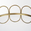 Lenore Round Metal/Mirror Tray Gold (Set of 2) thumbnail 3