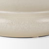Twyla Short Cream Glazed Ring Pot, Vase by Mercana, 7.09" length x 7.09" width x 3.54" height thumbnail 8
