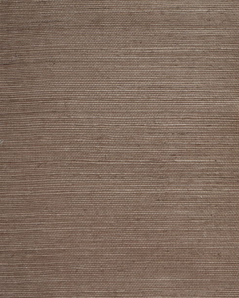 Plain Sisal Grasscloth Taupe Wallpaper