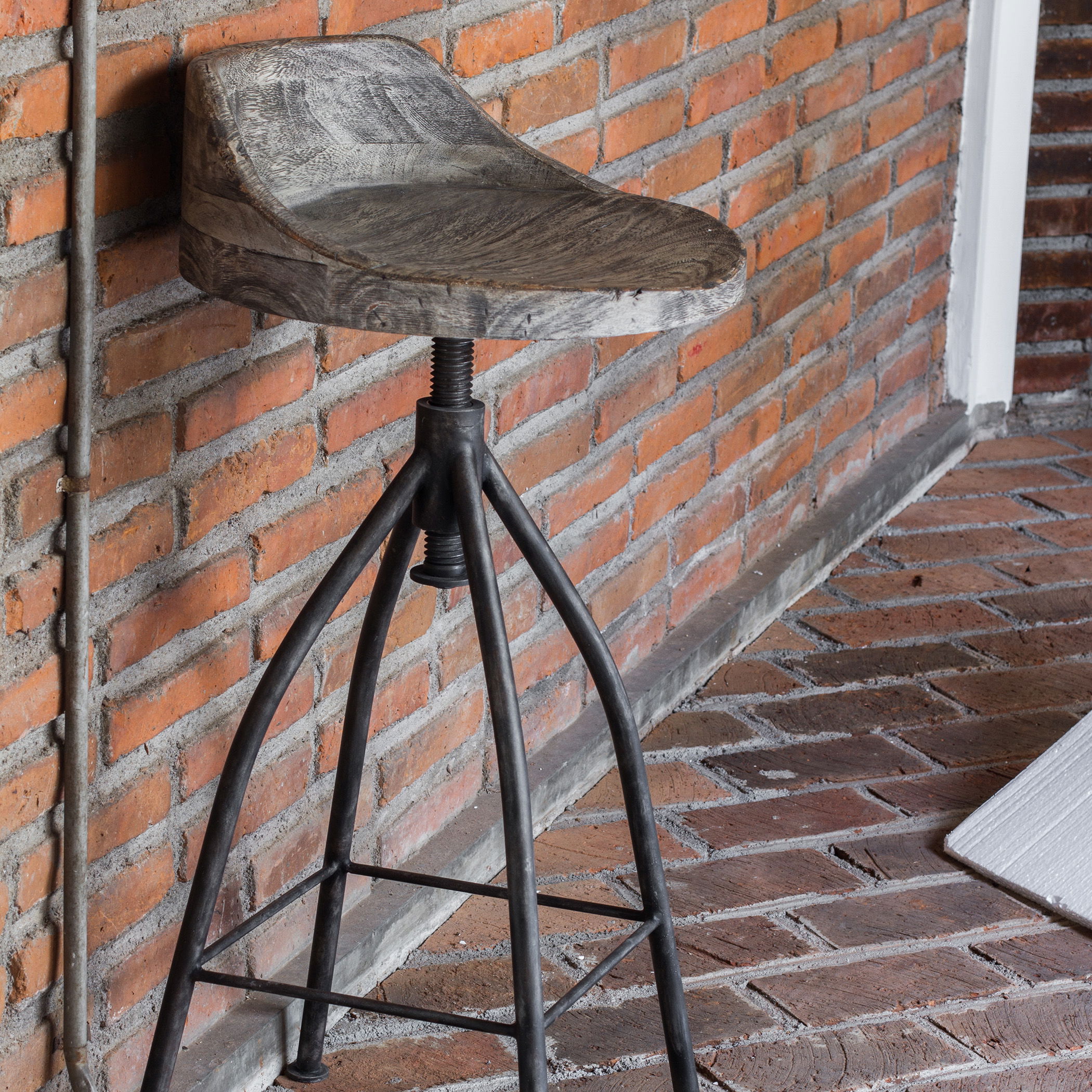 Kairu Wooden Bar Stool large image 