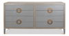 Gabriella Chest Of Drawers, Storm Grey, Cabinets & Chest by Sarreid, 76" length x 22" width x 40" height thumbnail 2
