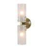 Mistie 2 Light Glass Sconce, Ceiling Light by Uttermost, 5.12" width x 17" height x 5.25" depth thumbnail 1