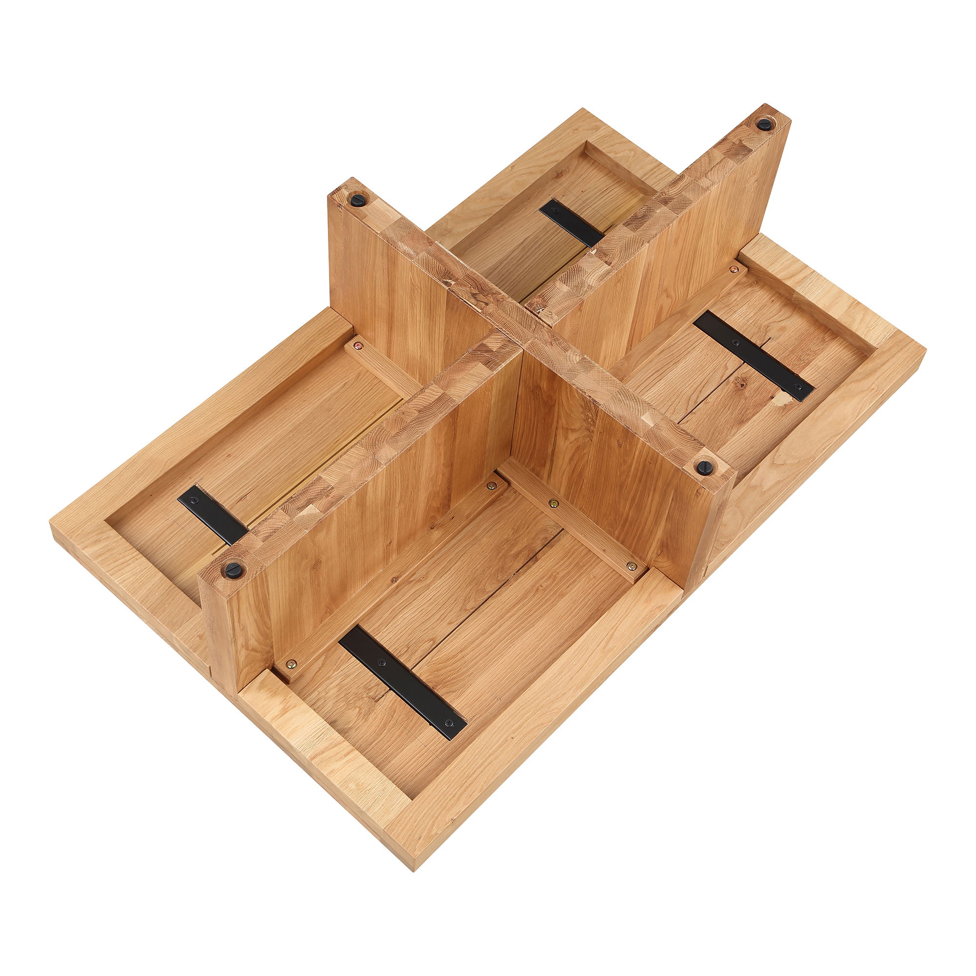 Folke Rectangular Coffee Table Natural, by Moe's Home, 50" width x 13.5" height x 31" depth View 4