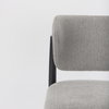 Cline Curved Back Dining Side Chair | Gray Fabric with Black Wood, Dining Chair by Mercana, 20.87" length x 23.03" width x 31.89" height thumbnail 12