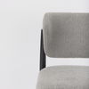 Cline   Gray Fabric with Black Wood Dining Chair, by Mercana, 20.87" length x 23.03" width x 31.89" height thumbnail 12
