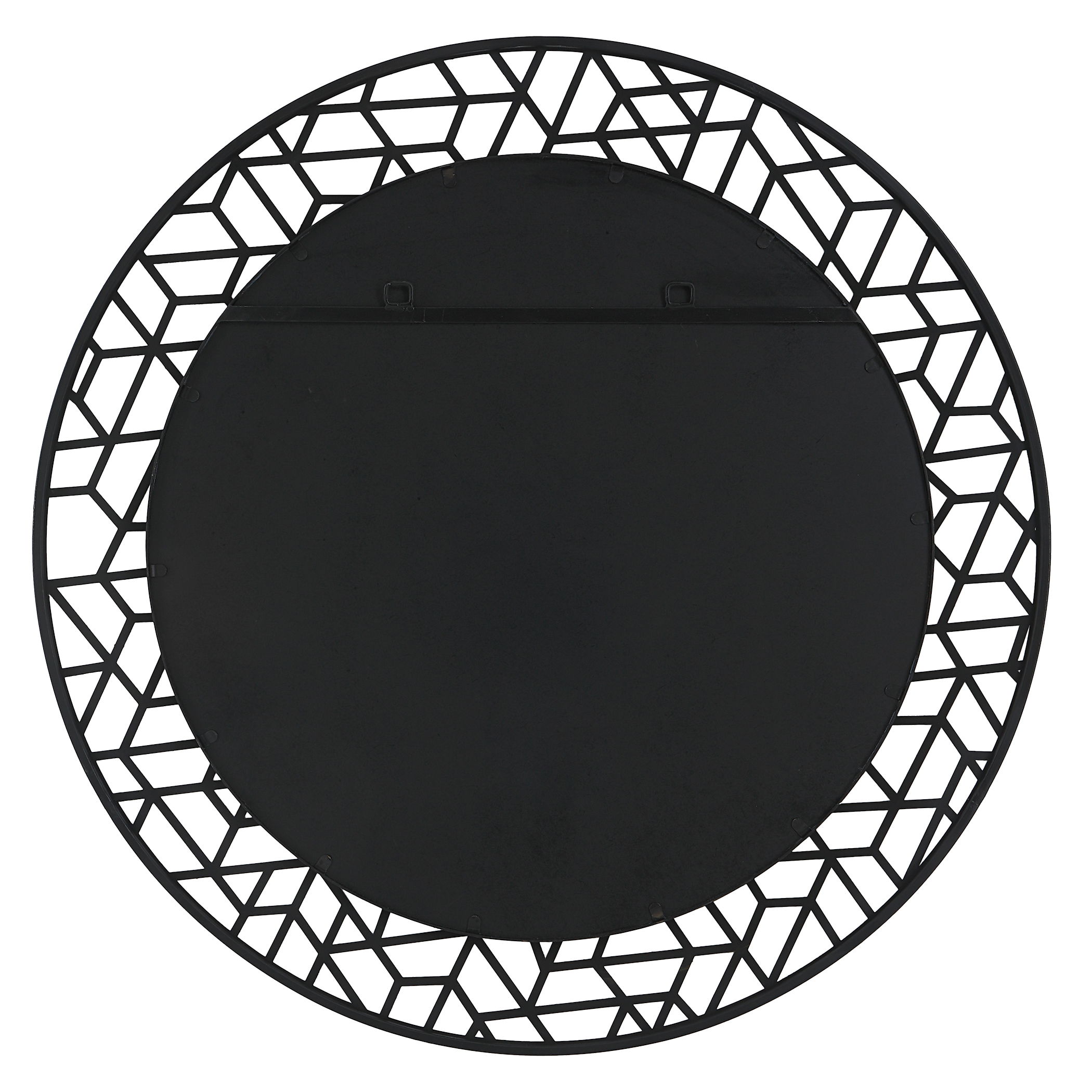 Mosaic Metal Round Mirror, by Uttermost, 40" width x 40" height x 1.12" depth View 8