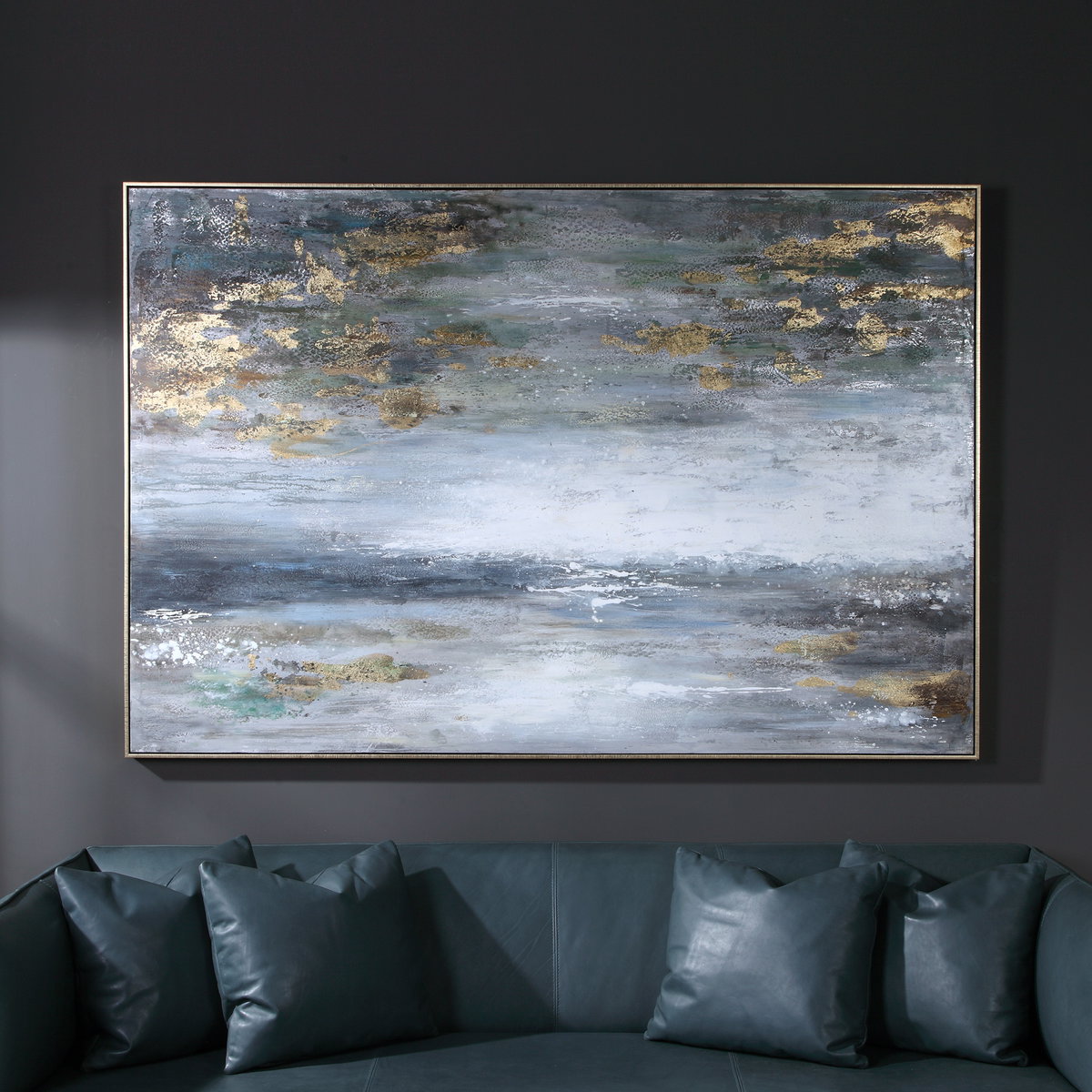Dawn To Dusk Hand Painted Art, by Uttermost, 6'1" width x 4'1" height x 2.25" depth View 2