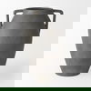 Kilian Medium Brown-Gray Double Ear Vase, by Mercana, 7.48" length x 7.48" width x 11.22" height thumbnail 3