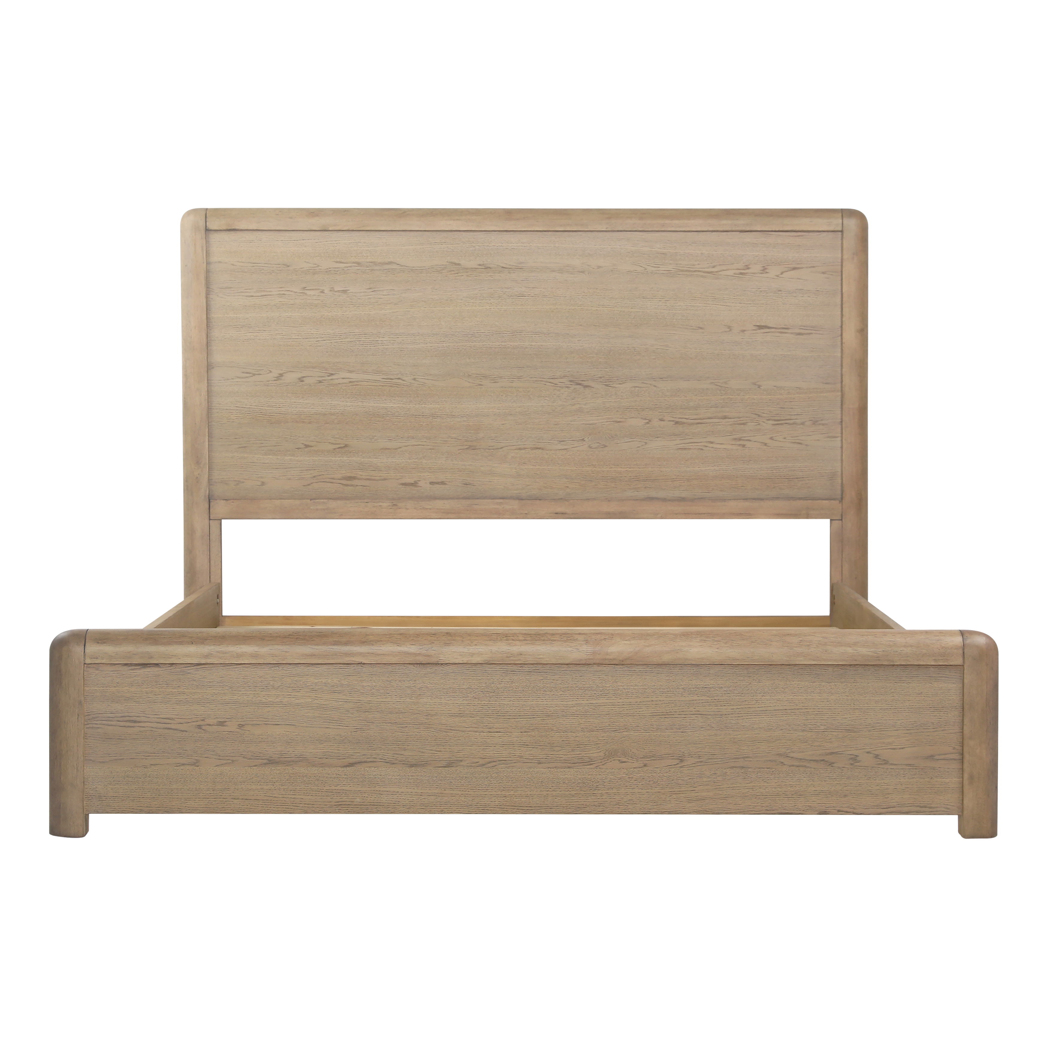 Tricia Bed East King Natural, by Dovetail, 83.85" width x 59" height x 86.75" depth View 2