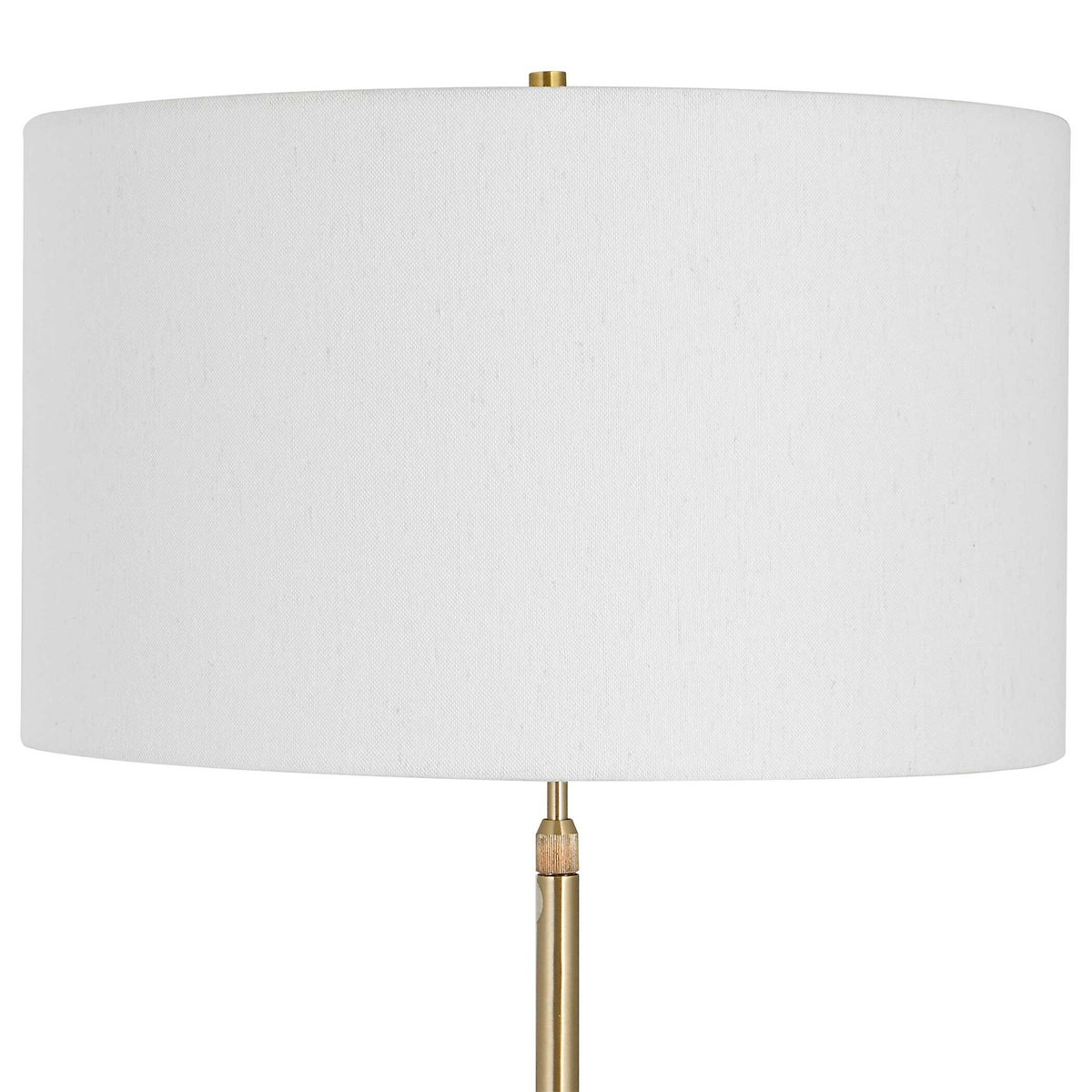 Prominence Brass Floor Lamp, by Uttermost, 17" width x 69.75" height x 17" depth View 7