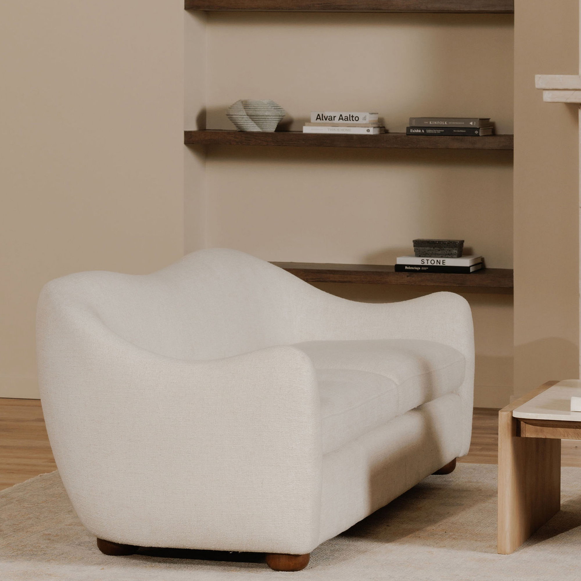 Bria Sofa Oatmeal, Sofas & Sectional by Moe's Home, 87.5" width x 29.6" height x 34.5" depth View 6