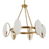 Oviform 6 Light Round Chandelier, by Uttermost, 30.25" width x 25" height x 30.25" diameter x 30.25" depth thumbnail 5