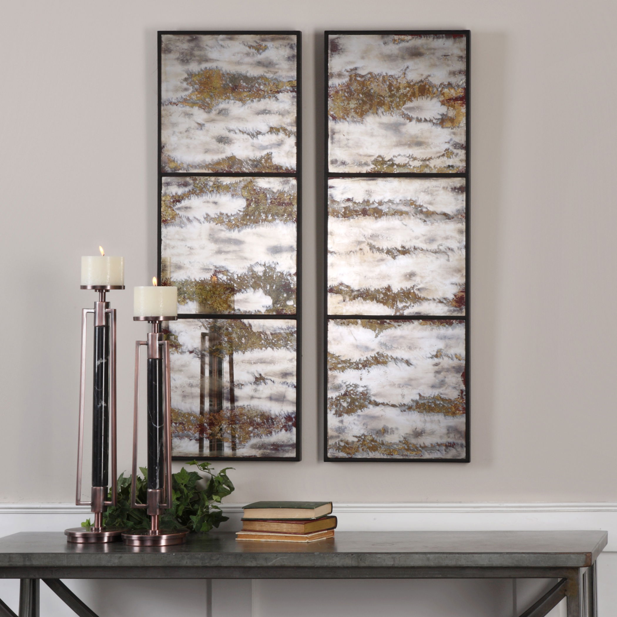 Rahila Antiqued Mirror, Set Of 2 large image 