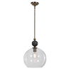 Mendota 1 Light Glass Pendant, Ceiling Light by Uttermost, 13.75" width x 19" height x 13.75" diameter x 13.75" depth thumbnail 3