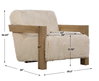 Jackson Sheepskin Accent Chair, by Uttermost, 29" width x 30" height x 36" depth thumbnail 3