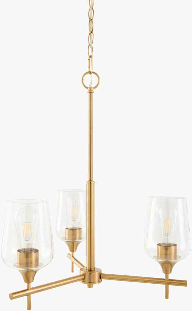 Yueva Chandelier, by Surya, 21" length x 21" width x 23" height