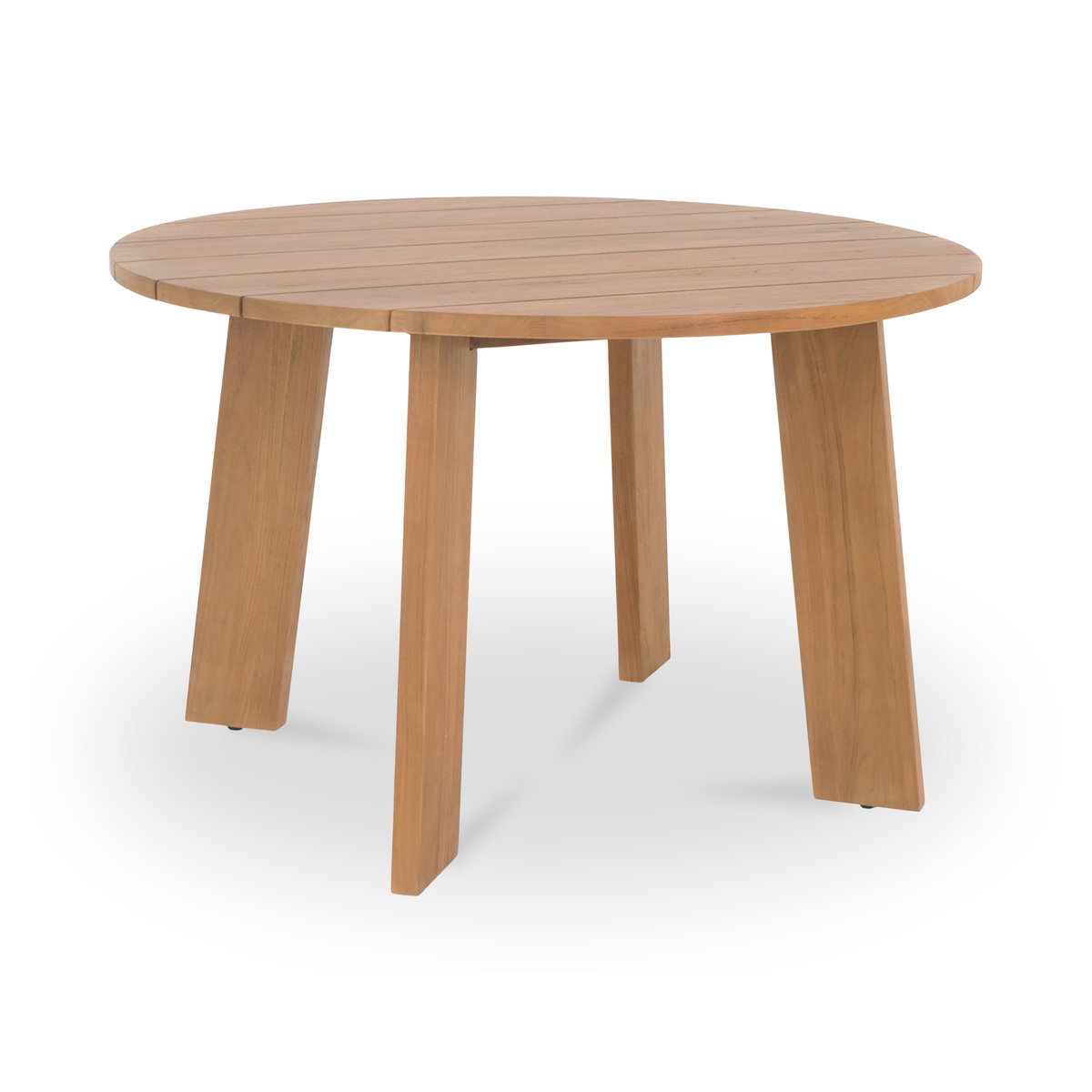 Delta Round Outdoor Dining Table Natural, Outdoor Table by Moe's Home, 3'11" width x 2'6" height x 3'11" depth View 1