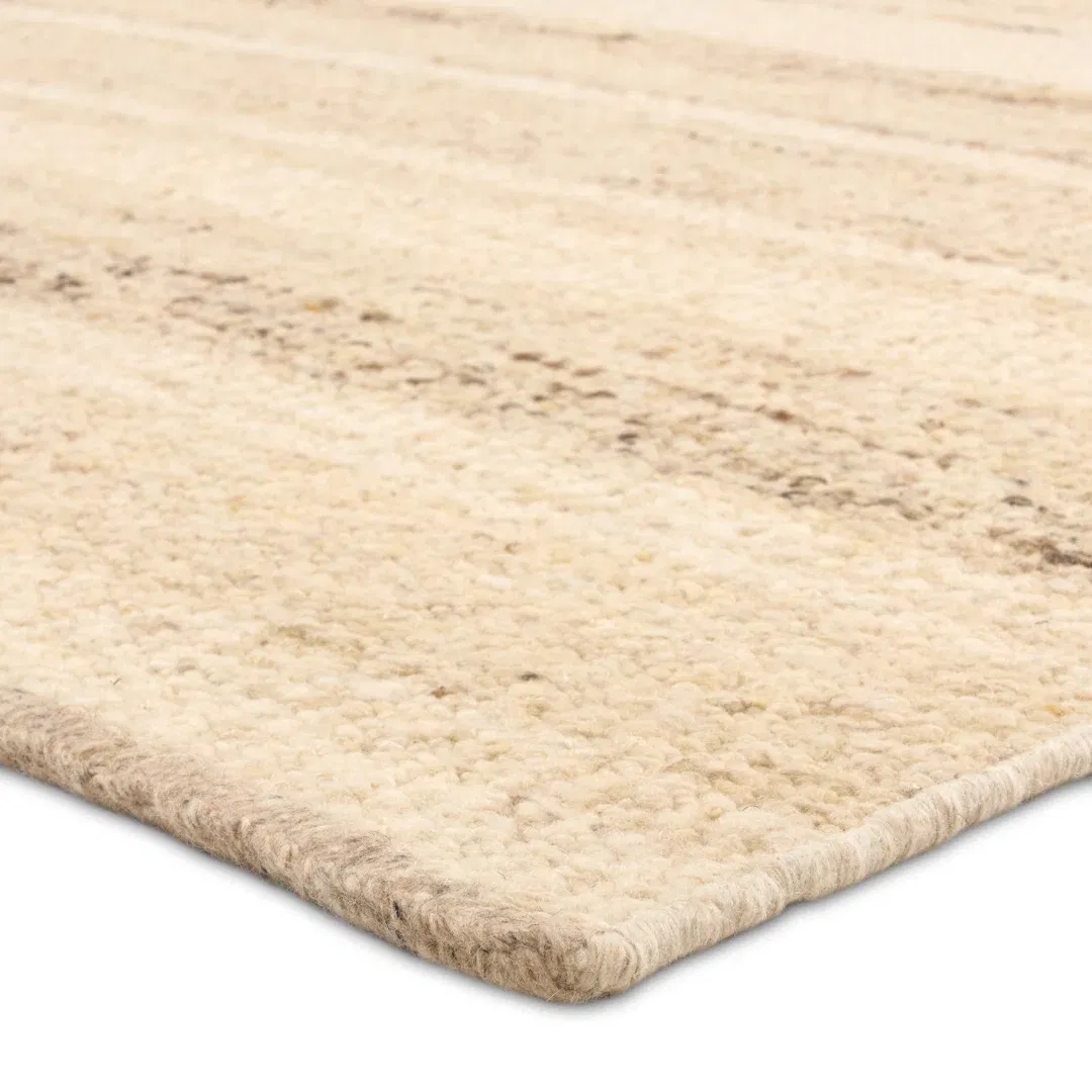 Jaipur Living Sollus LEO10 Handmade Stripes Tan and Taupe Area Rug (5'x8') large image 