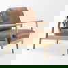 Raeleigh Tan Faux Leather Accent Chair thumbnail 7